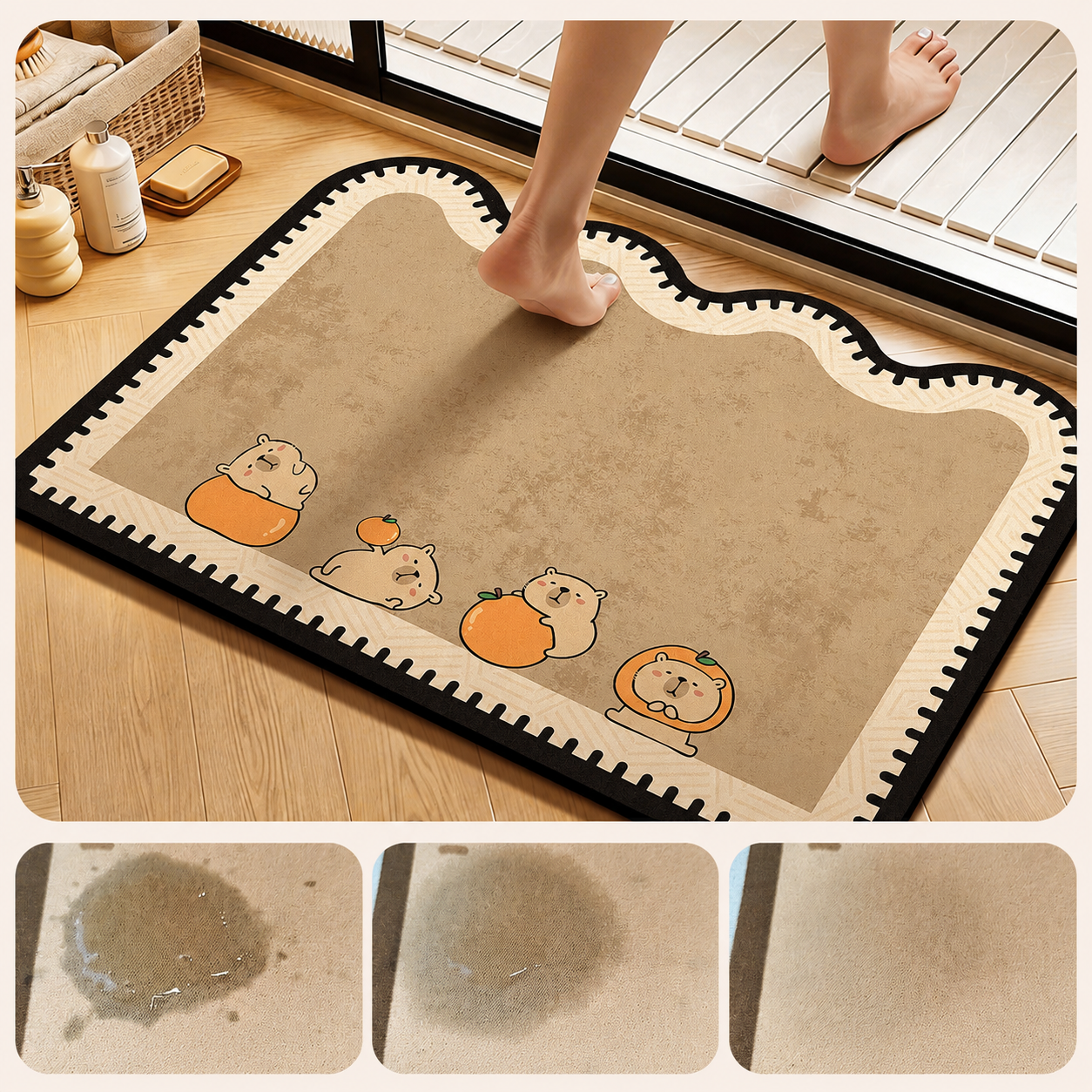 Quick-Dry Diatomite Bathroom Mat