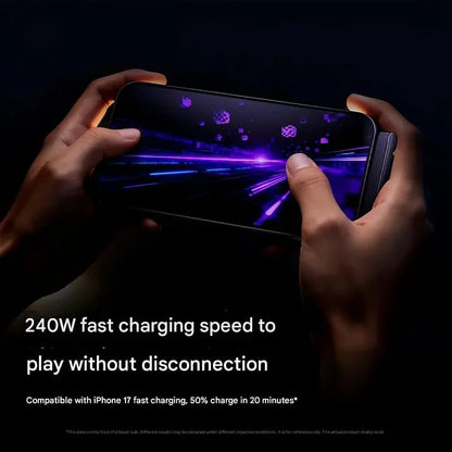 ⚡Official Authorized | MFi-Certified Cables🔥 2-in-1 Cable 240W Fast Charging with Phone Stand