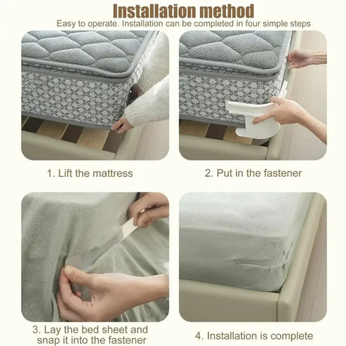 🔥4-Pack Universal Heavy-Duty Bed Sheet Holder Straps No-Slip Peace of Mind
