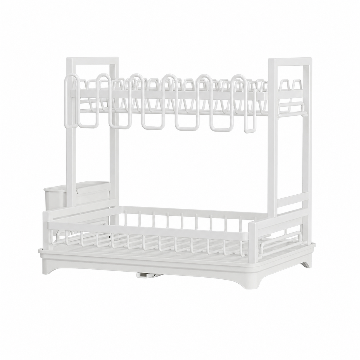 2-Tier Kitchen Dish Drying Rack & Organizer