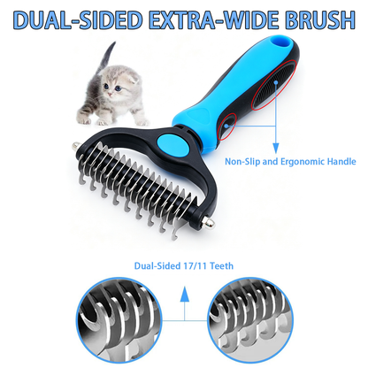 🐾 Professional Deshedding Tool for Dogs & Cats – Gentle, Efficient & Fur-Free Home ✨💖