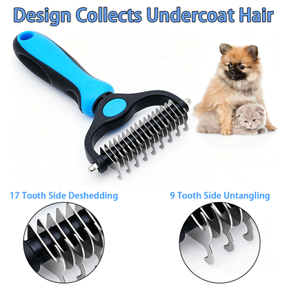 🐾 Professional Deshedding Tool for Dogs & Cats – Gentle, Efficient & Fur-Free Home ✨💖