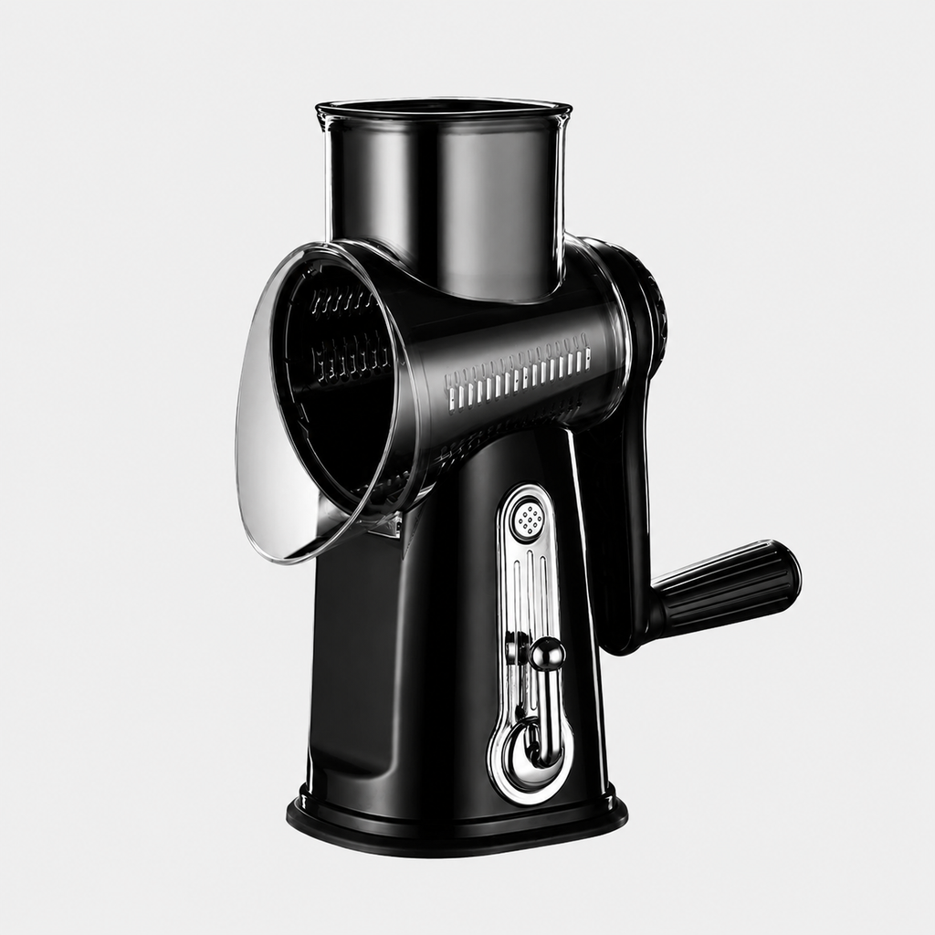 5-in-1 Rotary Vegetable Slicer & Drum Grater