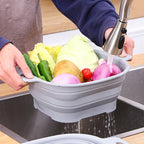 Collapsible Silicone Colander & Drain Basket