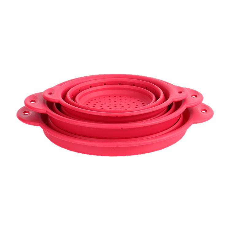 Collapsible Silicone Colander & Drain Basket