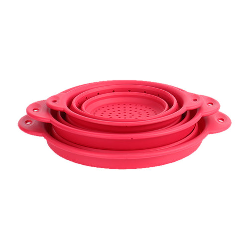 Collapsible Silicone Colander & Drain Basket