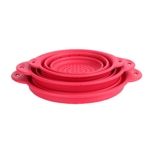 Collapsible Silicone Colander & Drain Basket