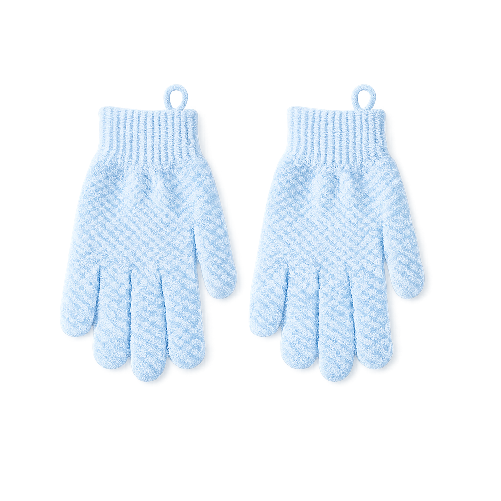 Exfoliating Bath Gloves for Deep Body Cleansing