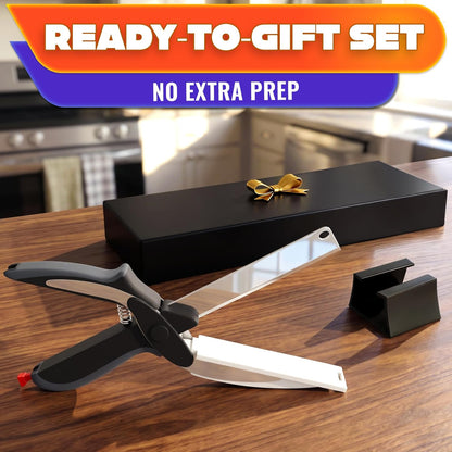 🔪 2-in-1 Stainless Steel Kitchen Scissors – Heavy Duty Food Cutter for Meat✨