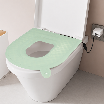 Smart Heated Silicone Toilet Seat Pad – Soft, Waterproof & Adjustable Warmth