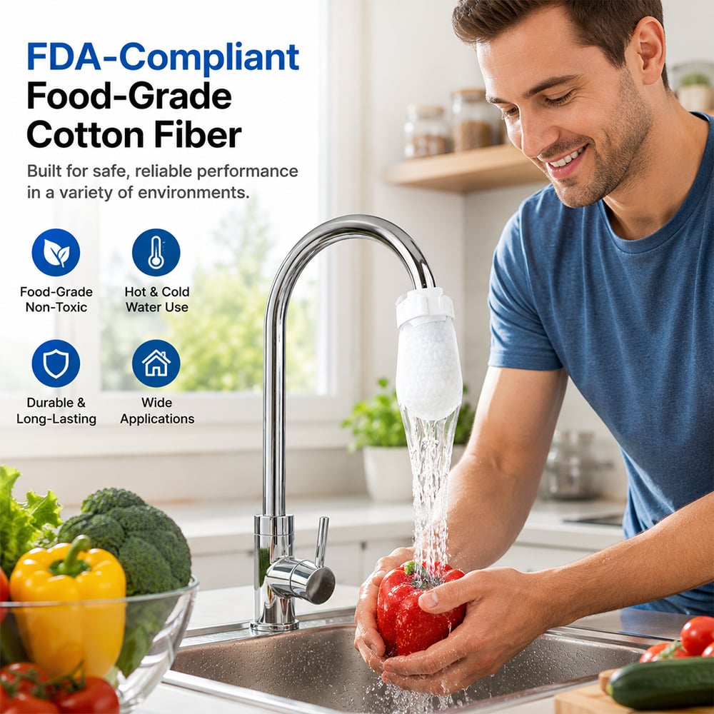 50 Pack Universal Splash Proof Faucet Filter Cotton Bags