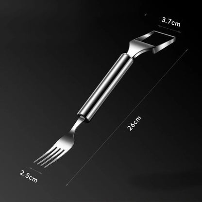 2 in 1 Stainless Steel Fruit Cutter Fork Slicer