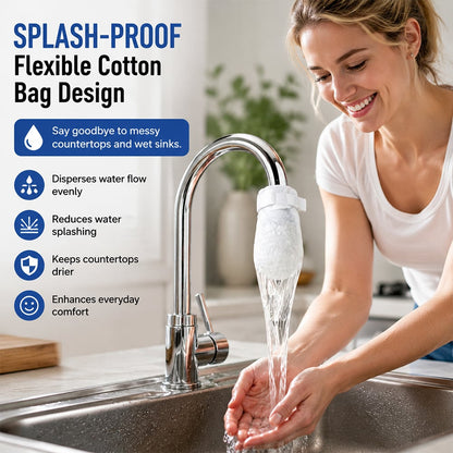 50 Pack Universal Splash Proof Faucet Filter Cotton Bags