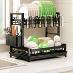 2-Tier Kitchen Dish Drying Rack & Organizer