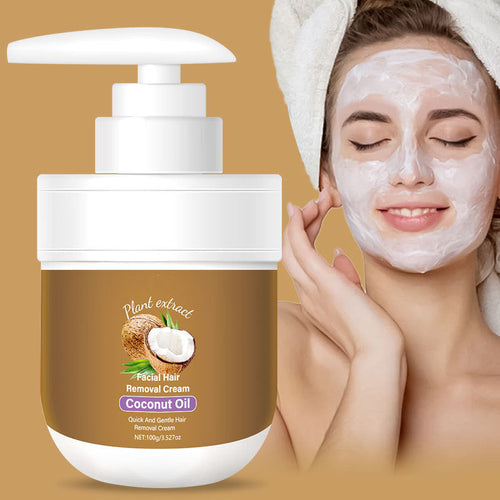 🥥 LAST DAY 70% OFF ! 🔥Coconut Facial Hair Removal Cream