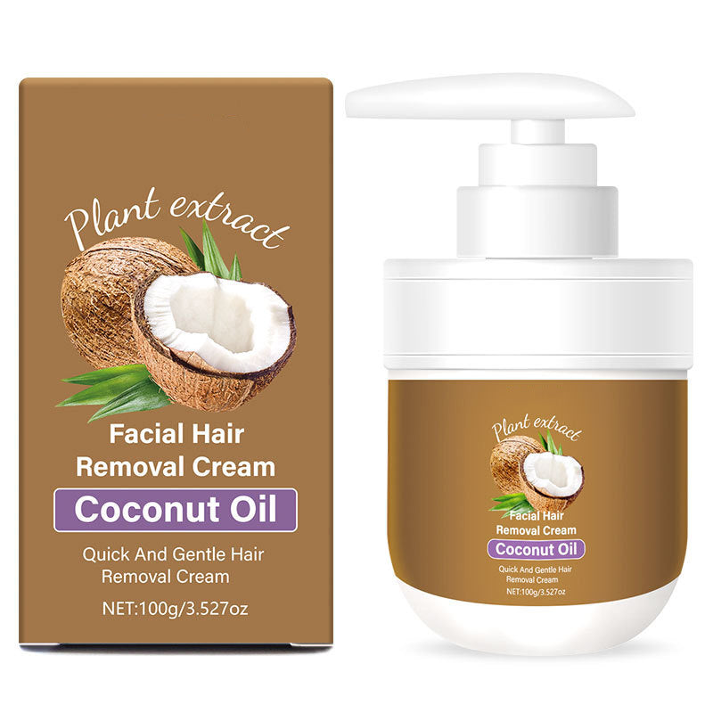 🥥 LAST DAY 70% OFF ! 🔥Coconut Facial Hair Removal Cream