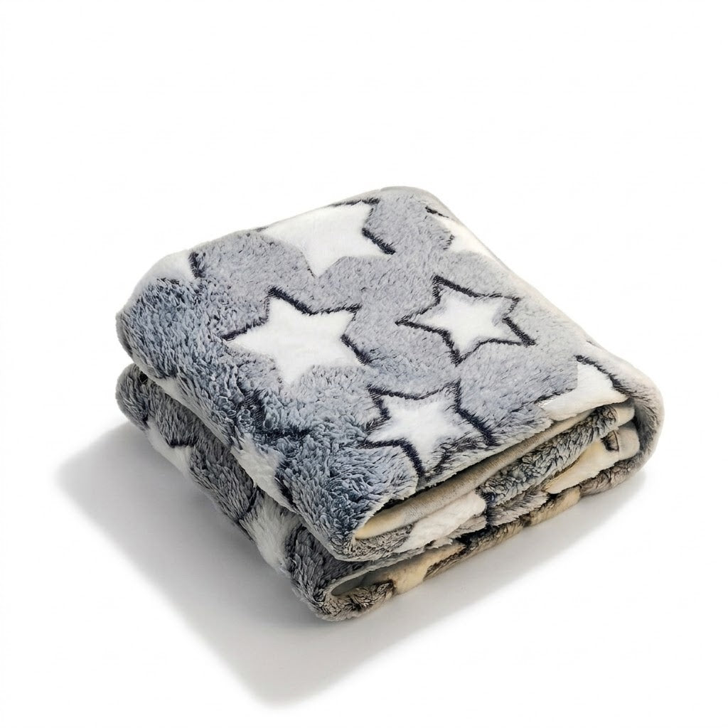 Soft Flannel Star Pet Blanket